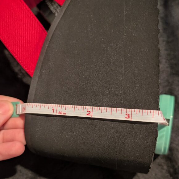 NWOT ASOS Charles & Keith Caged Wedge Sandals Bright Pink Platform Sandals EU:37 - Picture 8 of 9